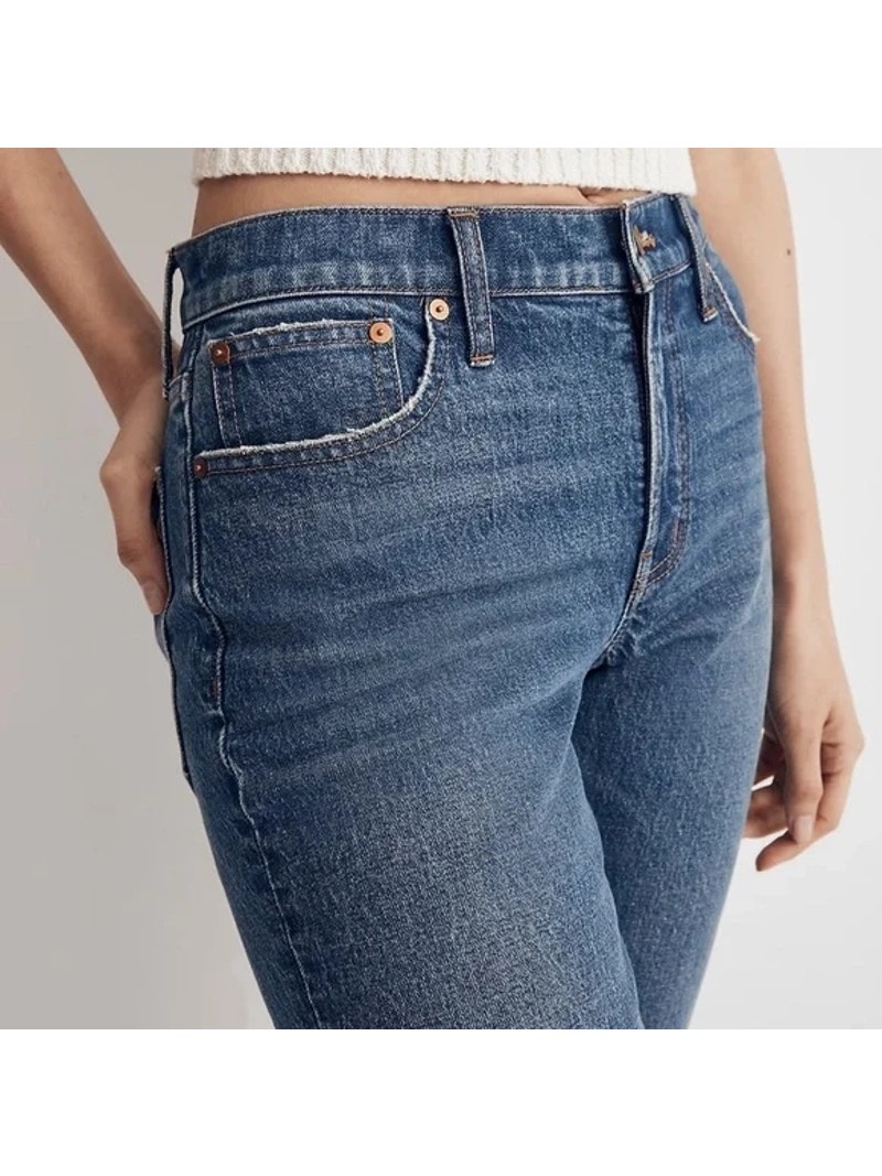 Madewell Denim Jeans Perfect Vintage Straight Corson Blue 90s Preppy Size 28